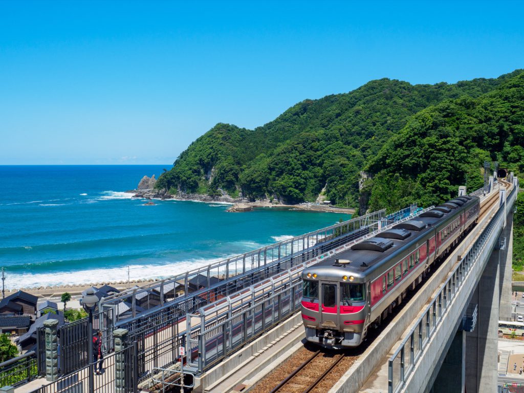 餘部駅 海の見える駅
