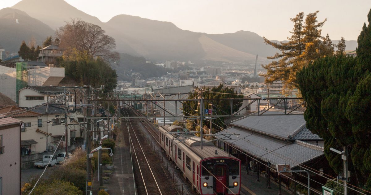 東別府駅 海の見える駅