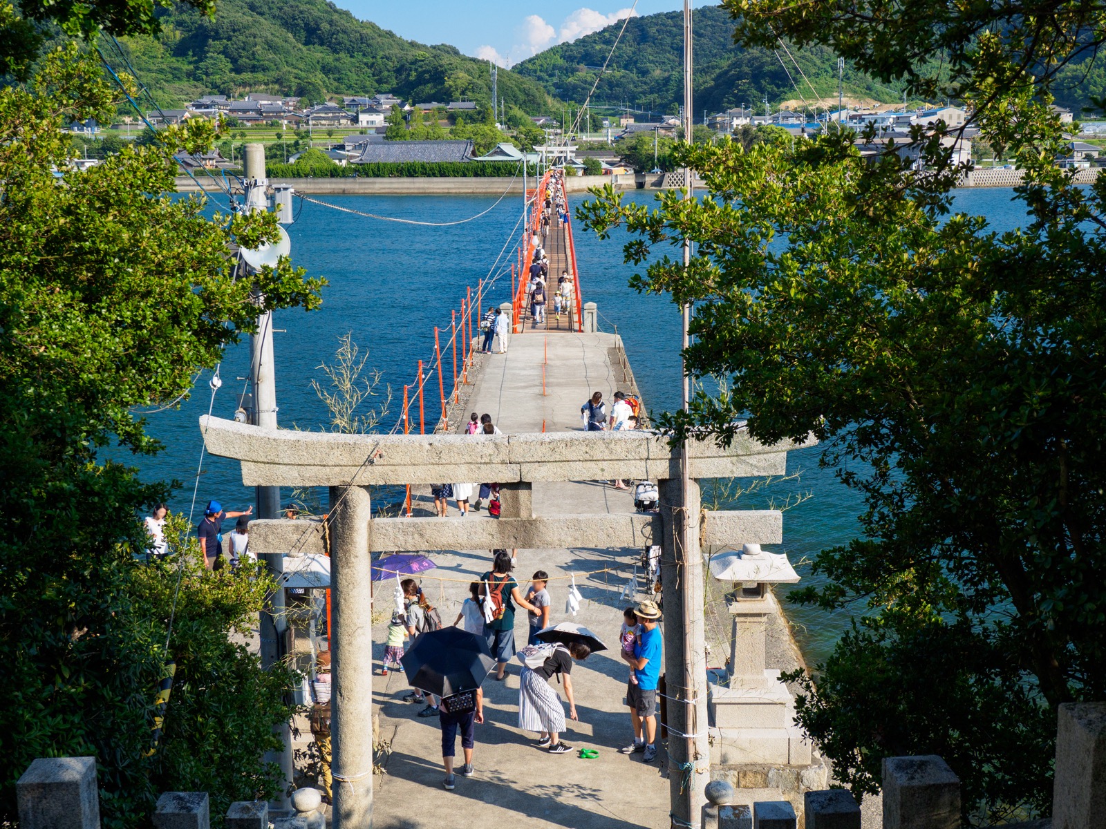 津嶋神社から見た対岸